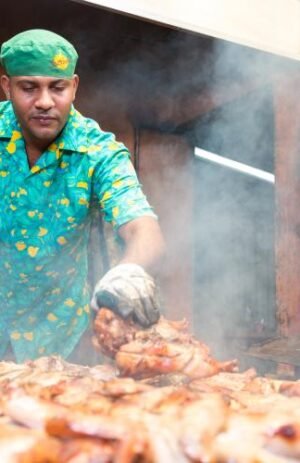 Scotchies Jerk Centre, World Famous Best Jamaican Jerk Chicken, Coral Gardens, Montego Bay, Jamaica